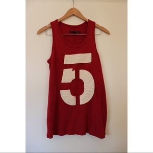 Rag n Bone Red 5 Top